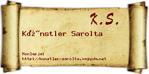 Künstler Sarolta névjegykártya